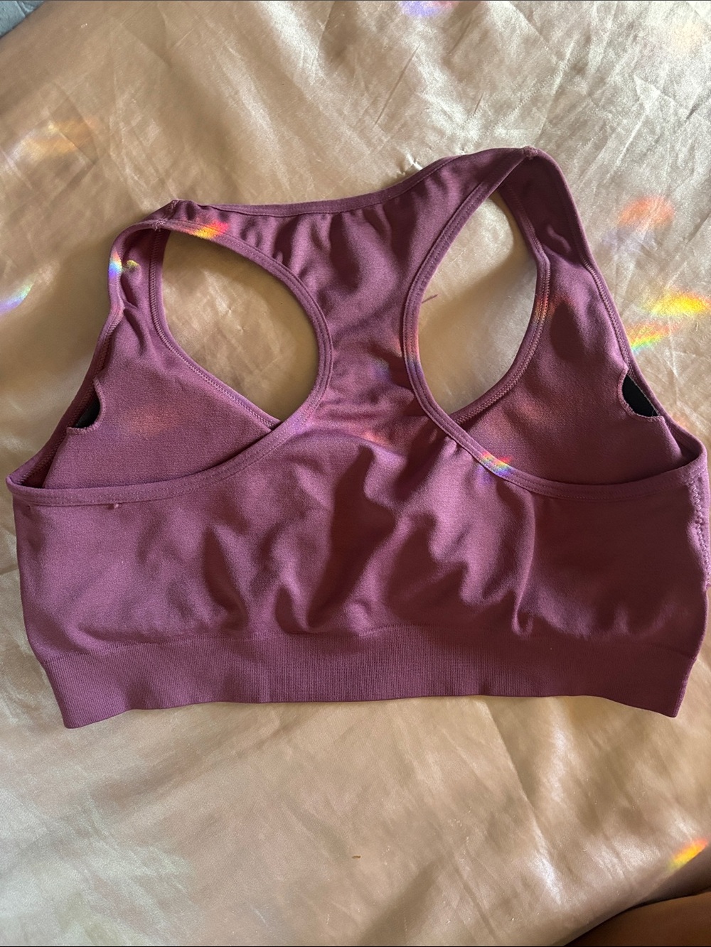 Plum Racerback Support Bra - Picture 2 of 3